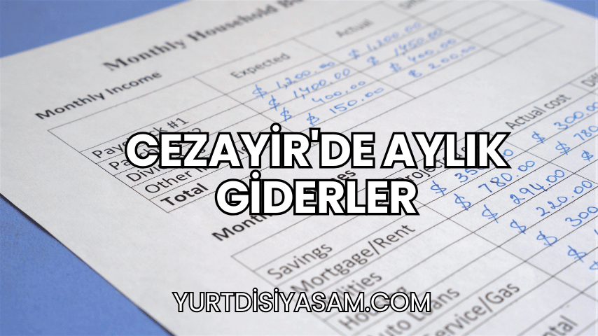 Cezayir'de Aylık Giderler