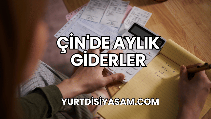 Çin'de Aylık Giderler